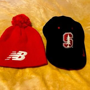 Stanford Nike Cap and New Balance Beanie bundle
